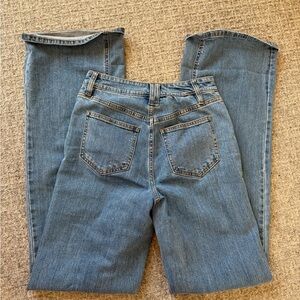 High Rise Wide Leg Women's Blue Jeans